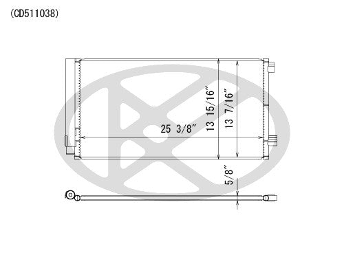 Koyorad A/C Condenser CD511038