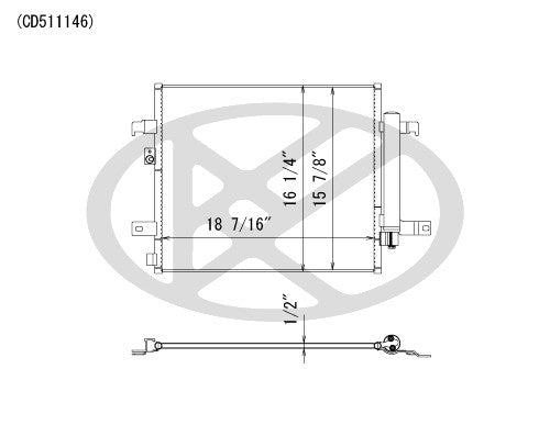 Koyorad A/C Condenser CD511146