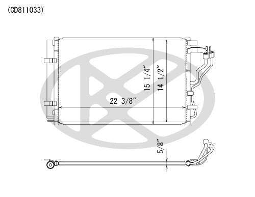 Koyorad A/C Condenser CD811033