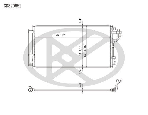 Koyorad A/C Condenser CD820652