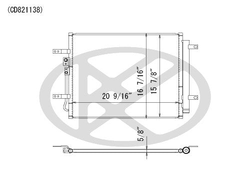 Koyorad A/C Condenser CD821138