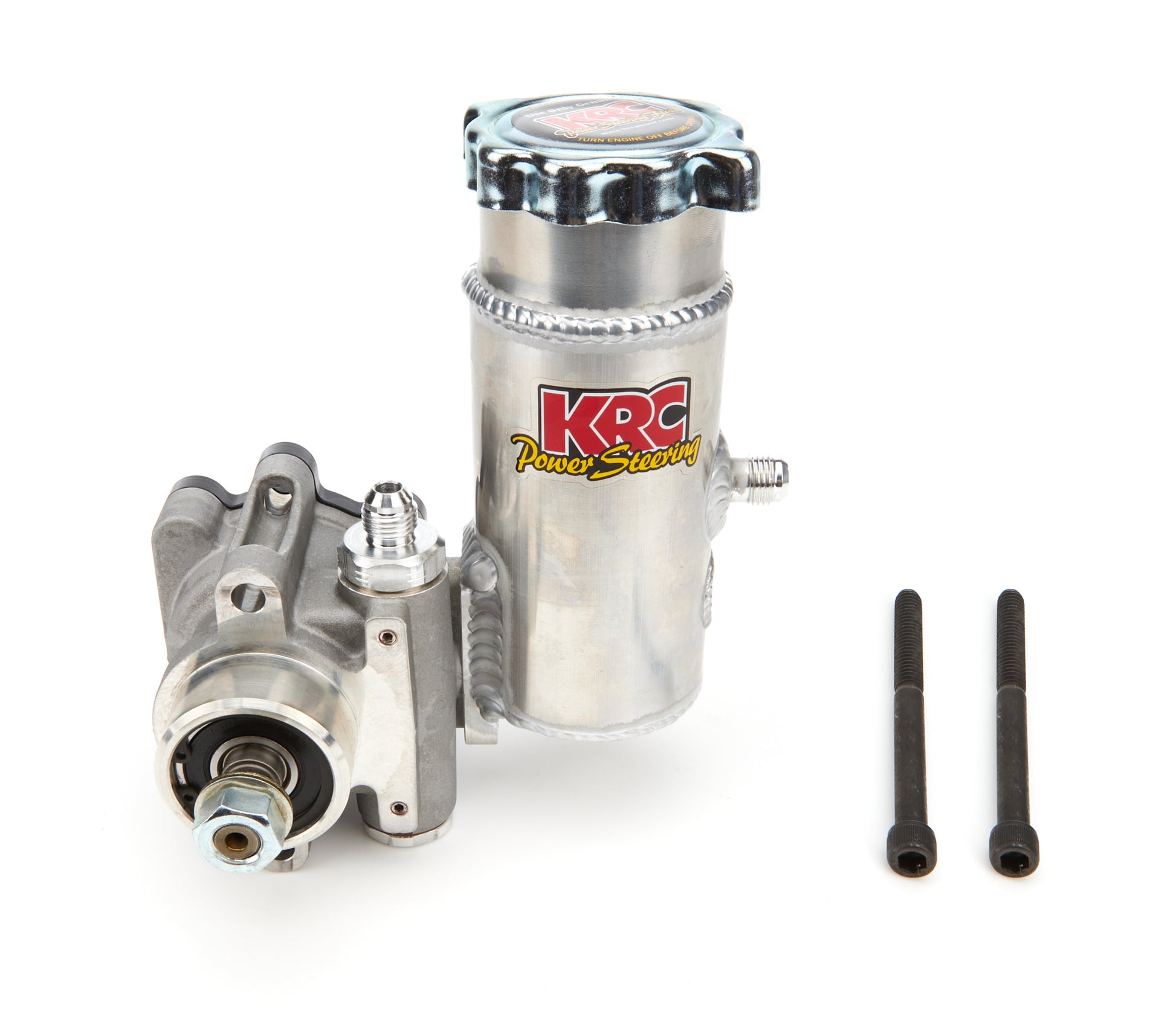 KRC Power Steering P/S Pump Pro-III Without Pulley w/Bolt-On Tank Power Steering and Components Power Steering Pumps main image