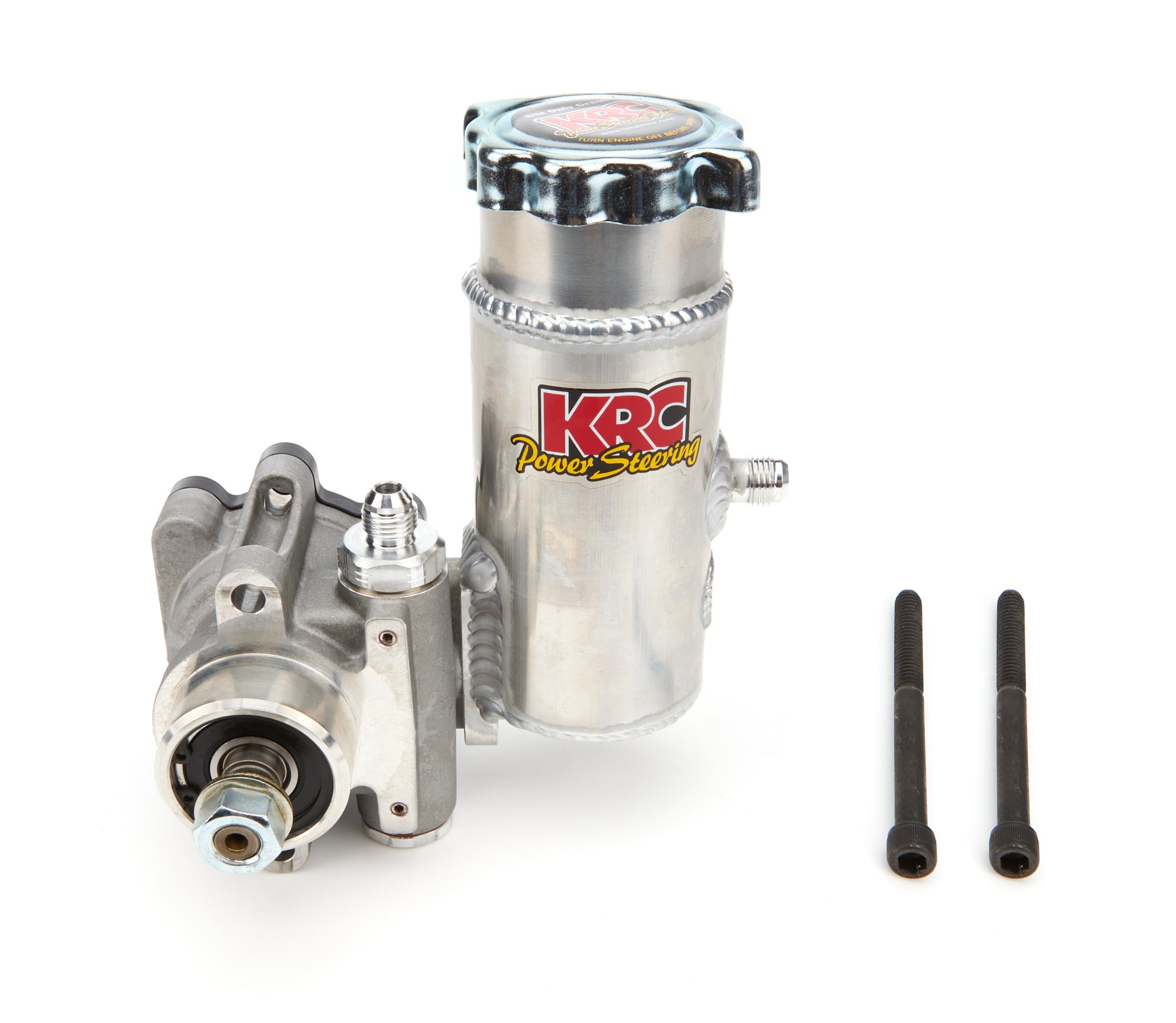 KRC Power Steering P/S Pump Pro-III Without Pulley w/Bolt-On Tank Power Steering and Components Power Steering Pumps main image