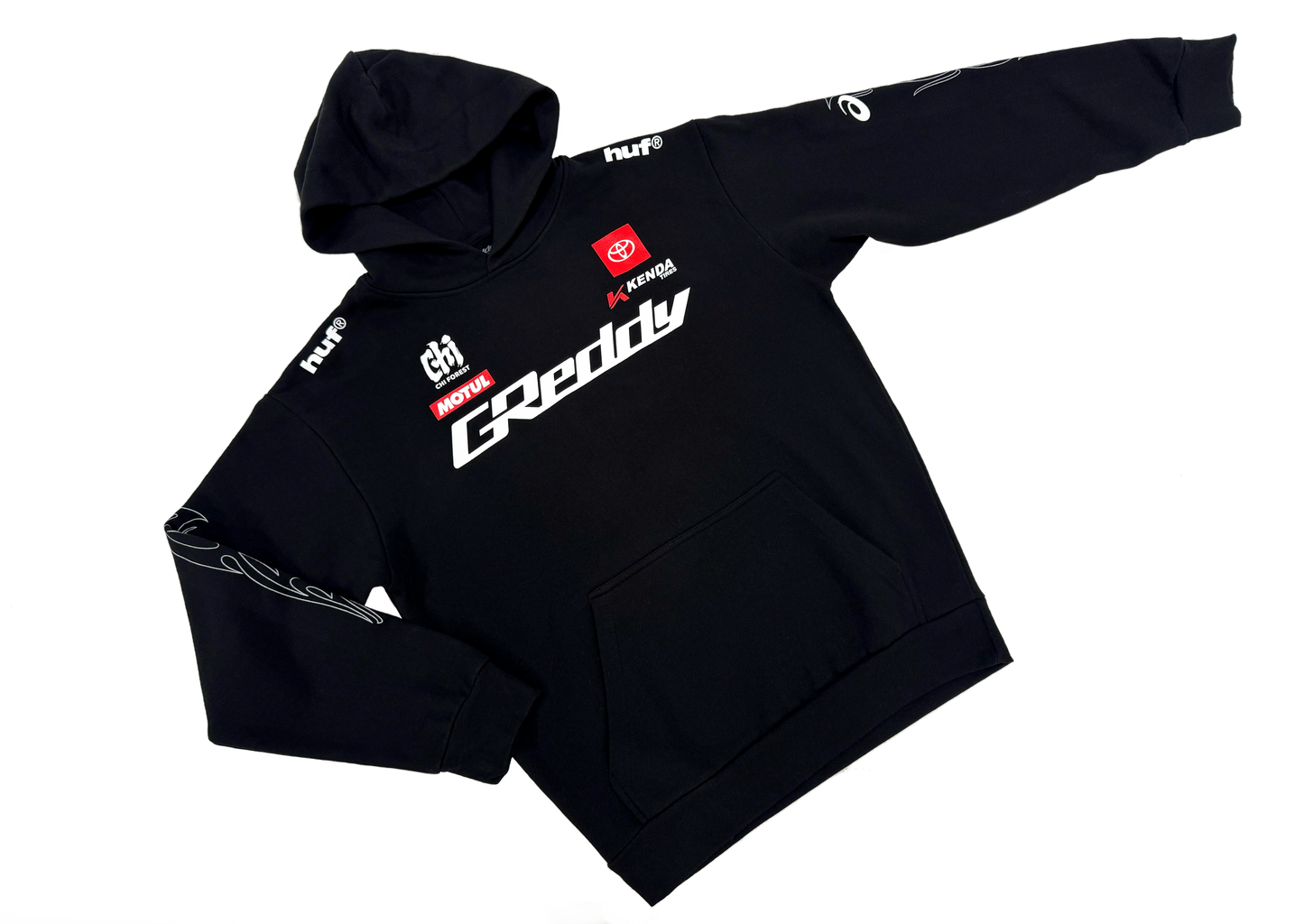 GReddy x Gushi LB2 Pullover Hoodie - Black