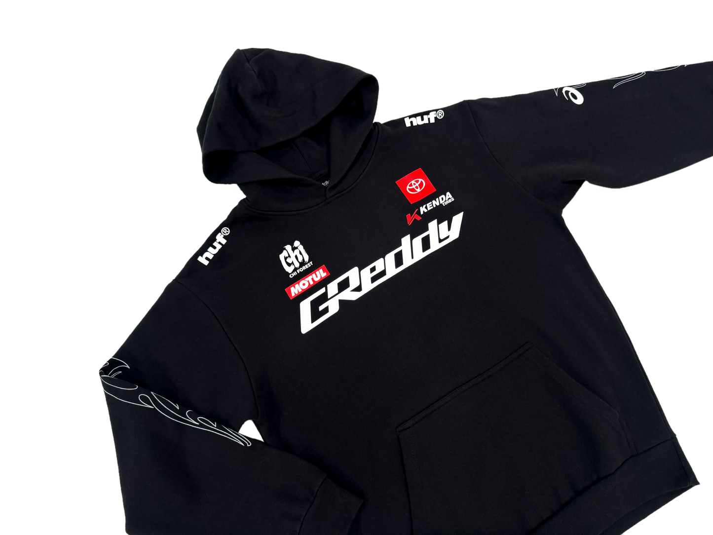 GReddy x Gushi LB2 Pullover Hoodie - Black