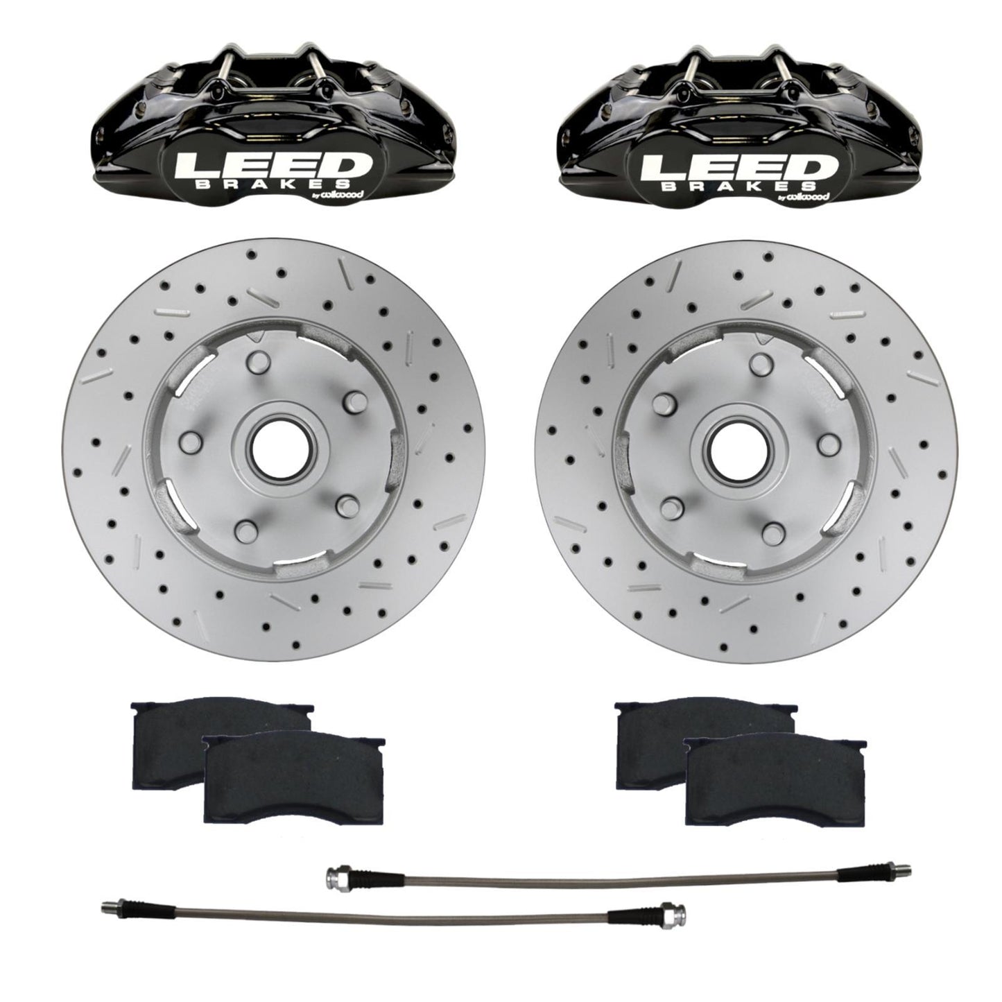 Leed Brakes 64-67 Mustang Brake Caliper/Pad/Rotor Kit Brake Systems And Components Brake Systems main image