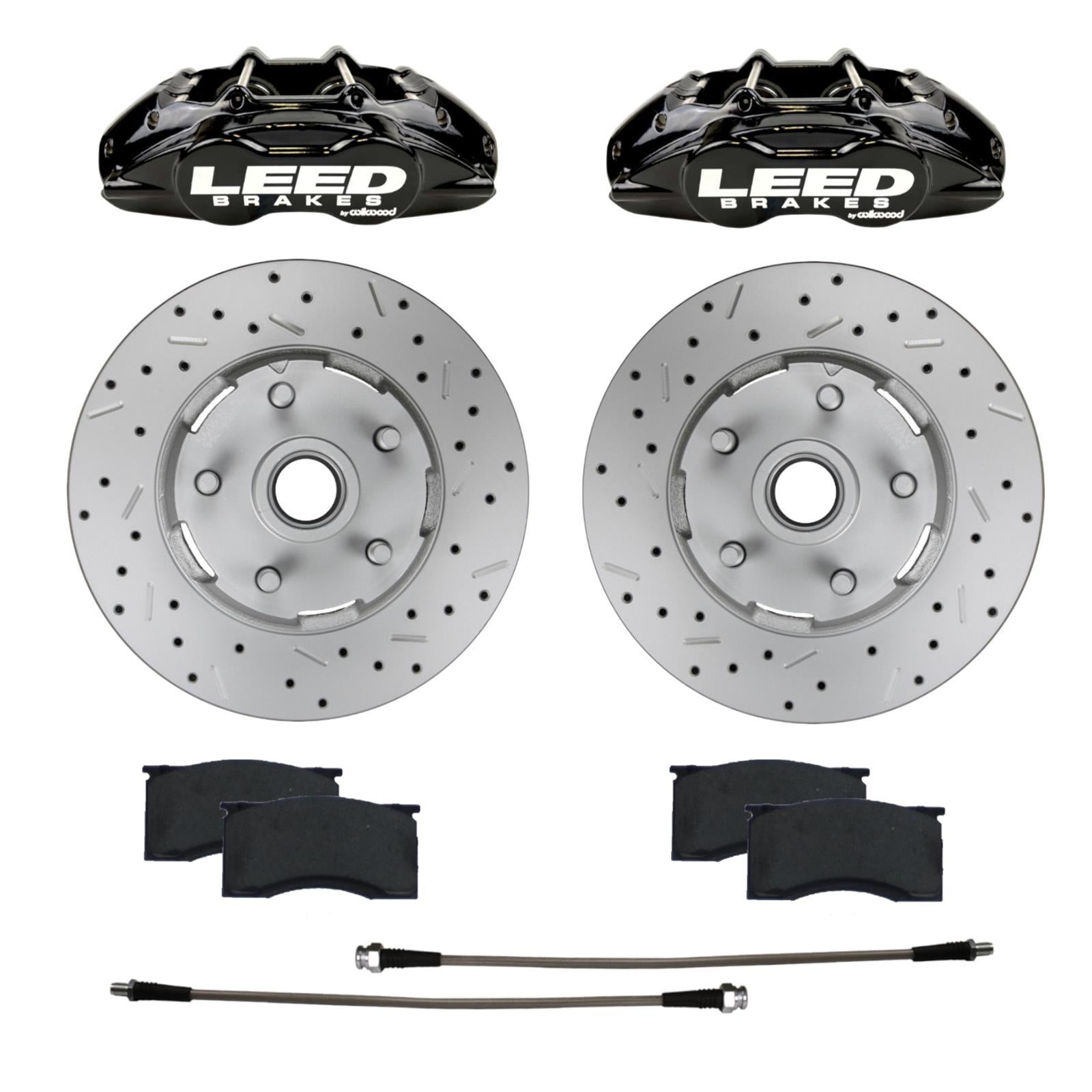 Leed Brakes 64-67 Mustang Brake Caliper/Pad/Rotor Kit Brake Systems And Components Brake Systems main image