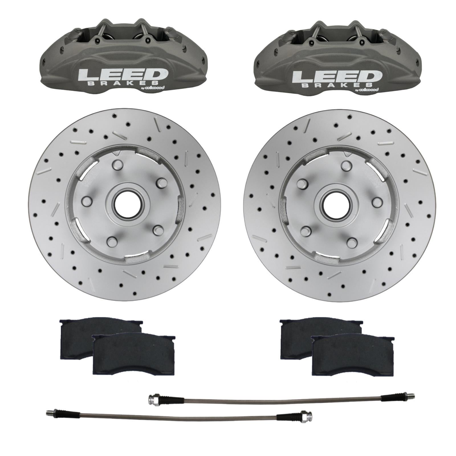 Leed Brakes 64 - 67 Mustang Brake Caliper/Pad/Rotor Kit Brake Systems And Components Brake Systems main image