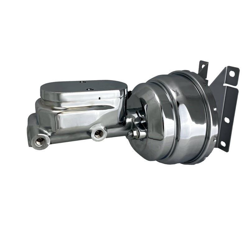 Leed Brakes 73-87 GM P/U Brake Booster 8in Dual Chrome Master Cylinders-Boosters and Components Master Cylinder and Booster Kits main image