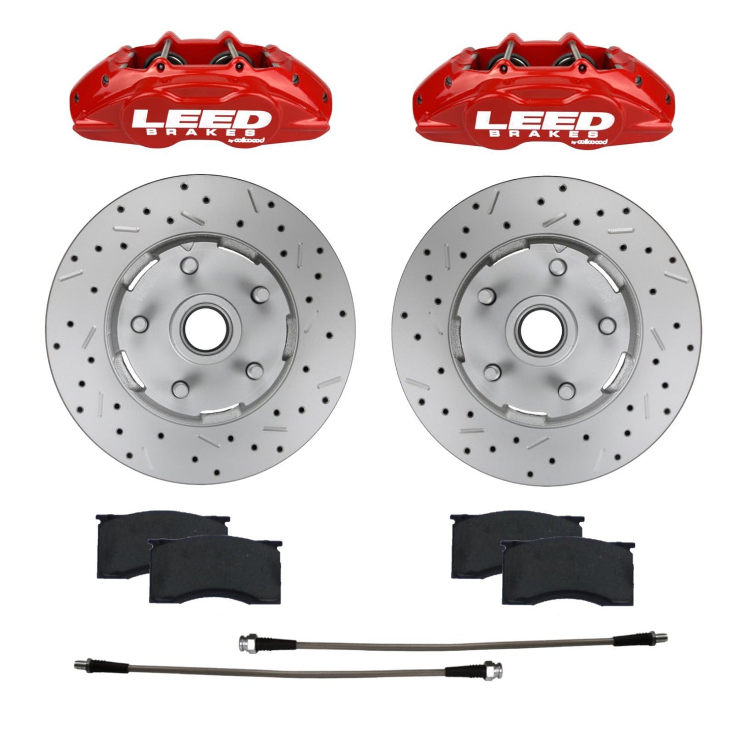 Leed Brakes 64-67 Mustang Brake Caliper/Pad/Rotor Kit Brake Systems And Components Brake Systems main image