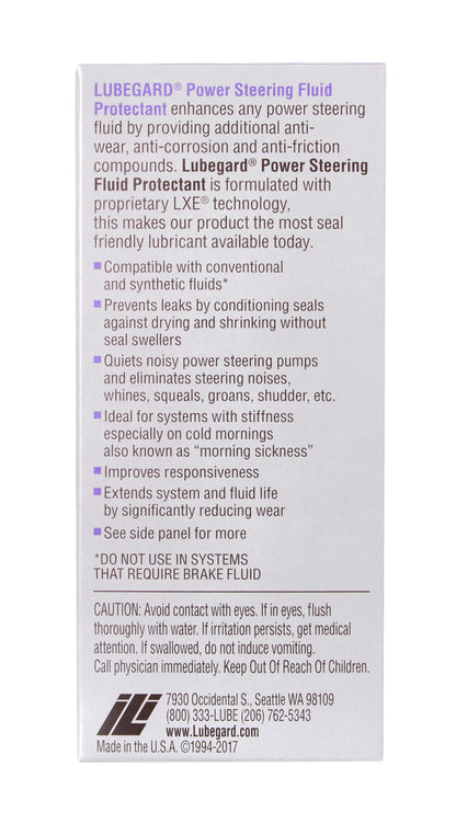 Lubegard Power Steering Fluid Protectant - 4 oz. (English Only) 20404