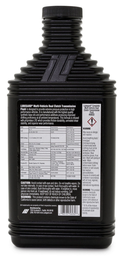 Lubegard COMPLETE Multi-Vehicle Dual Clutch Transmission Fluid 56032