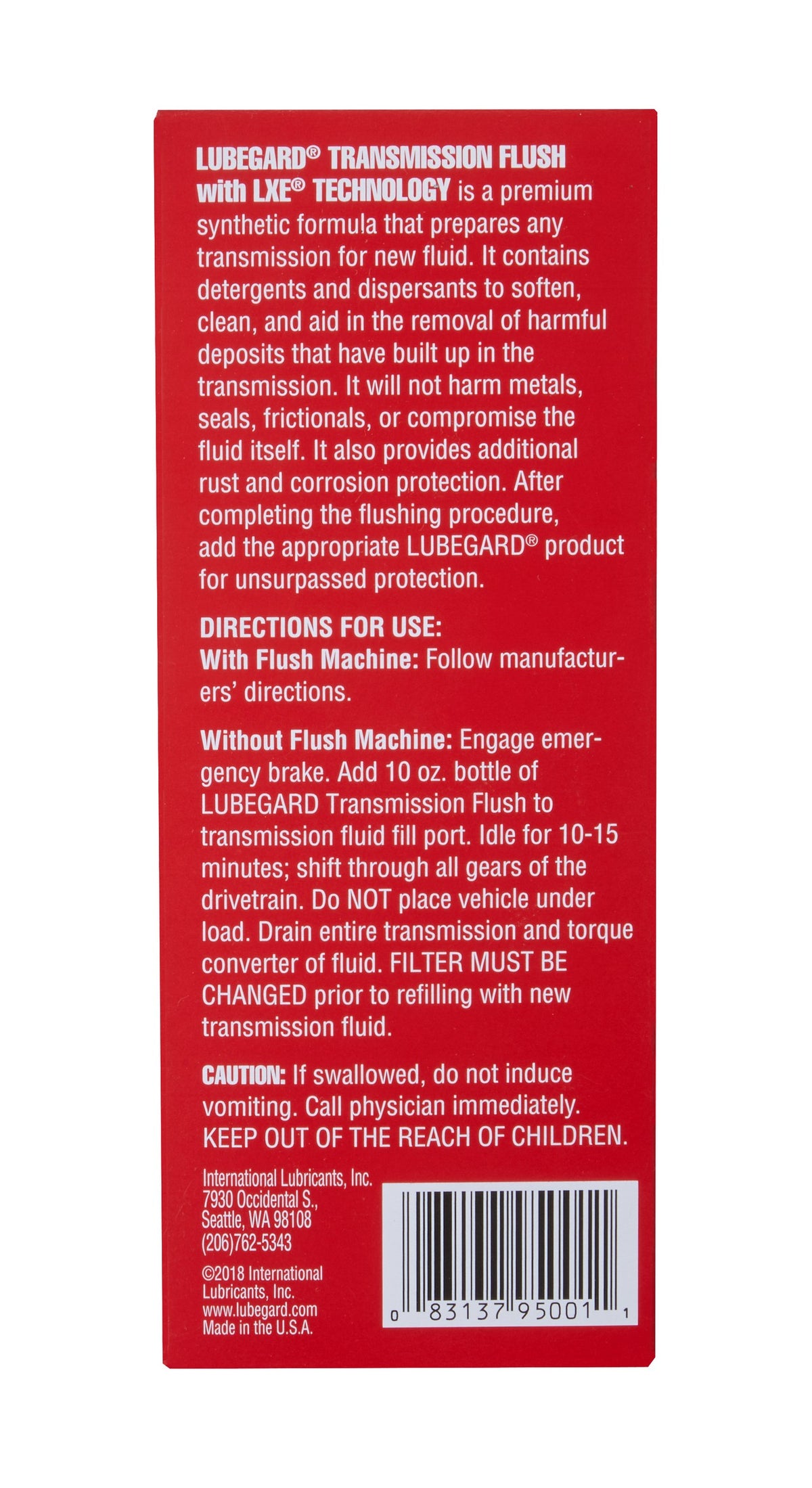 Lubegard Transmission Flush - 10 oz. 95001