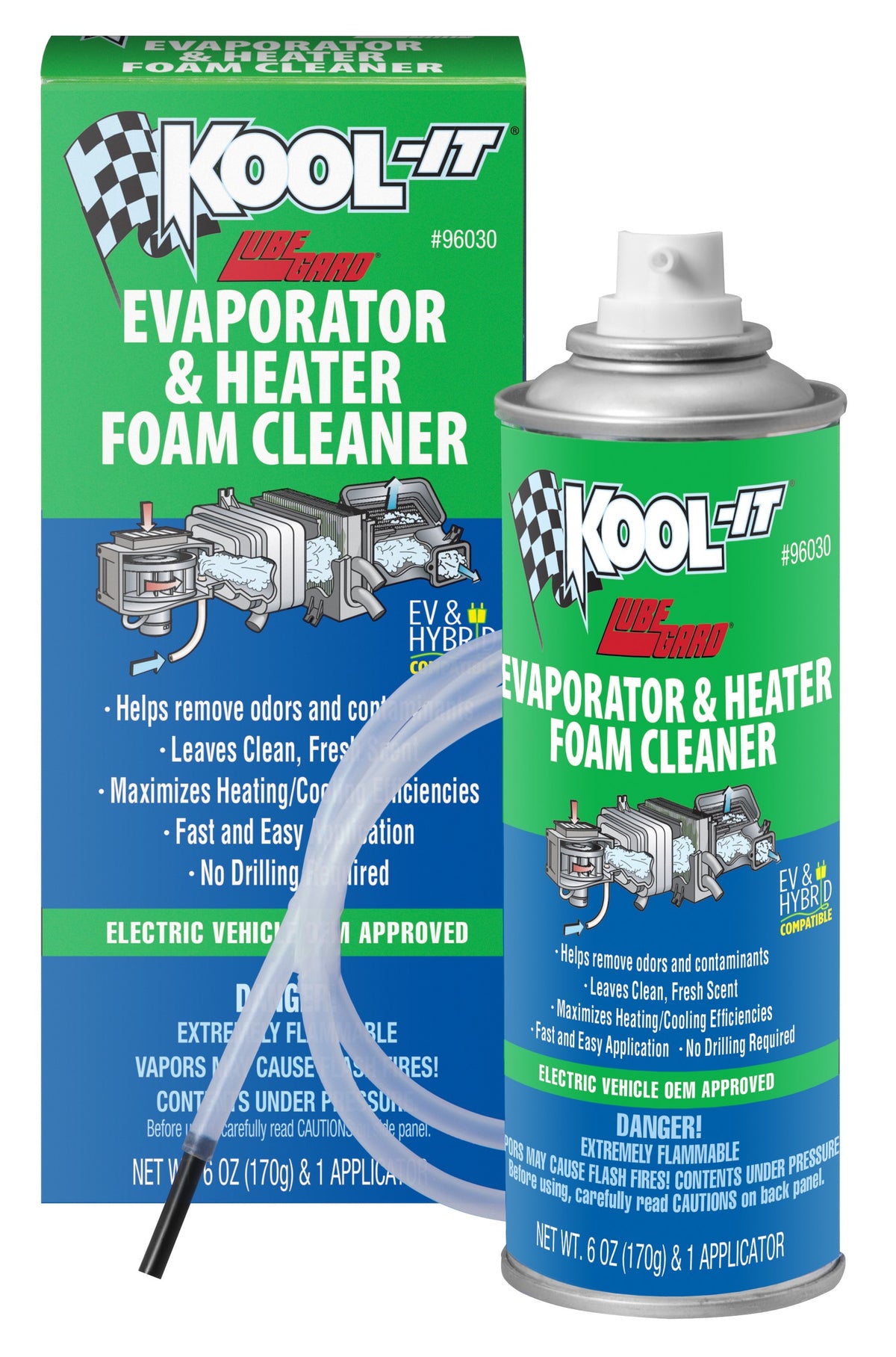 Lubegard KOOL-IT Evaporator & Heater Foam Cleaner - 6 oz. 96030