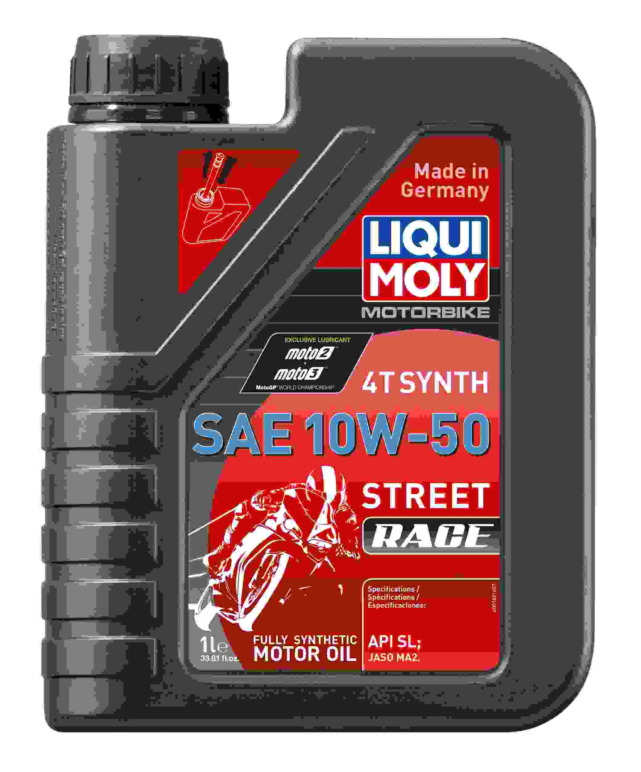 LIQUI MOLY 1L Motorbike 4T Synth SAE 10W50 Street Race 20066