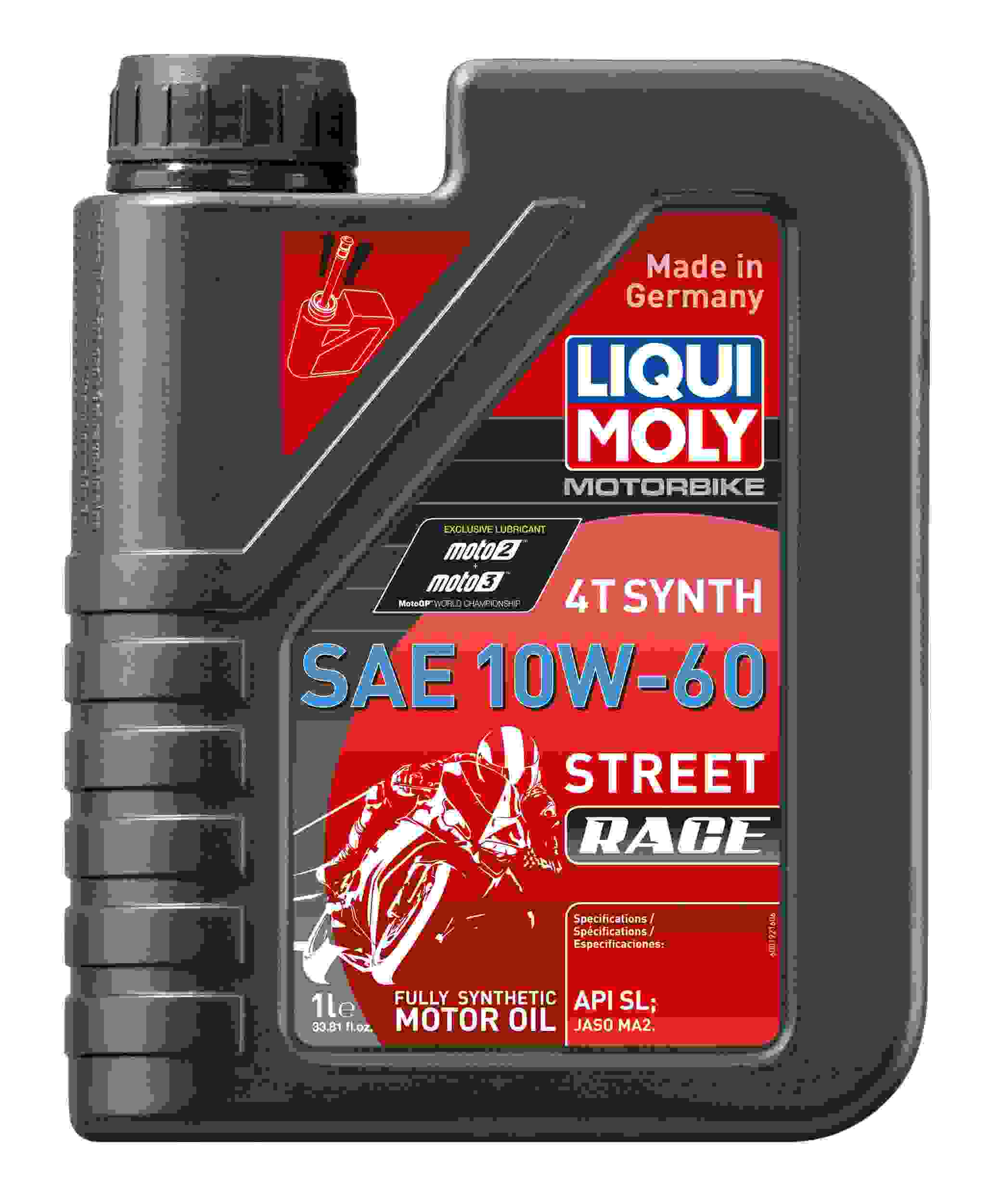LIQUI MOLY 1L Motorbike 4T Synth SAE 10W60 Street Race 20070