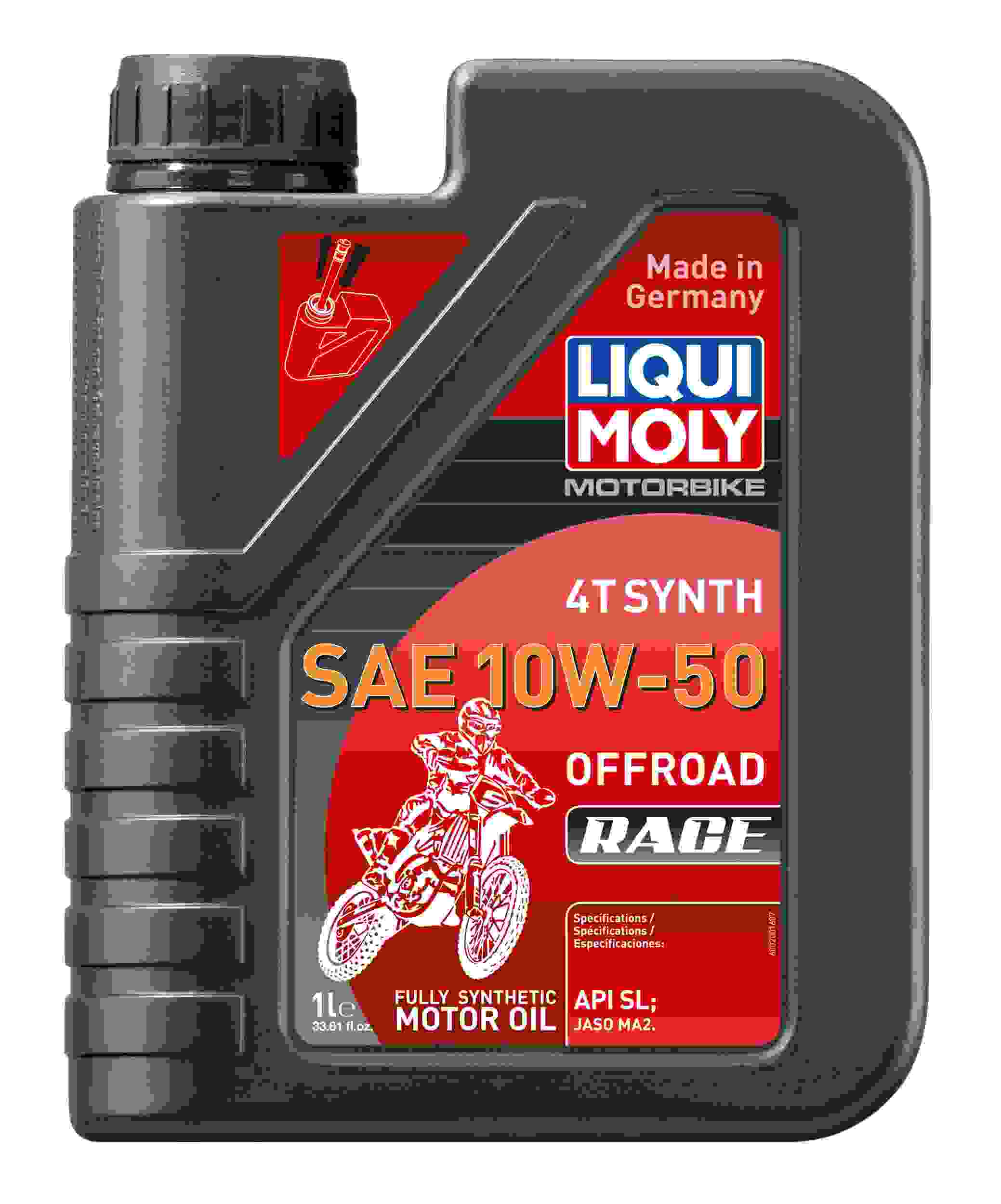 LIQUI MOLY 1L Motorbike 4T Synth SAE 10W50 Offroad Race 20078