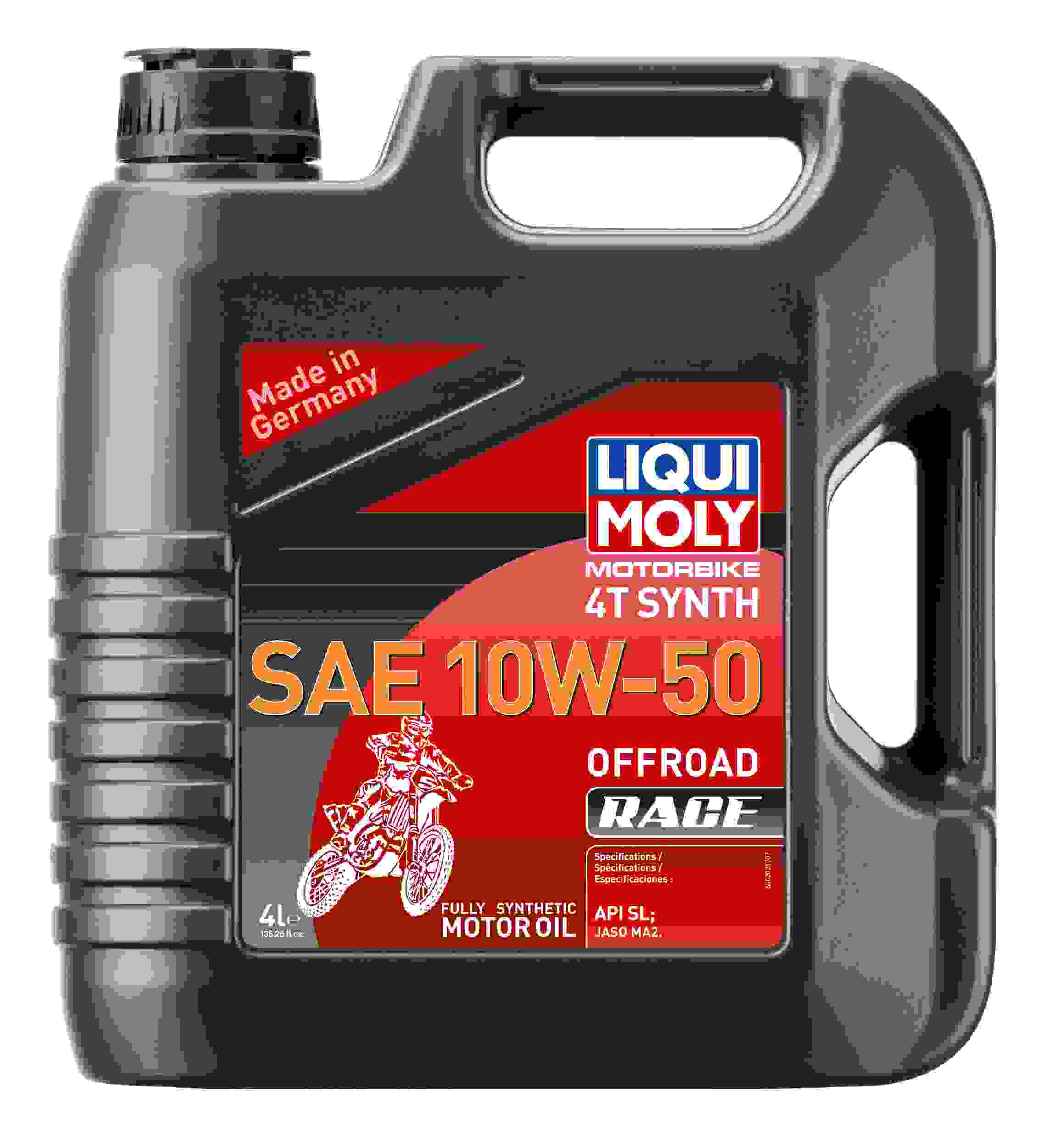 LIQUI MOLY 4L Motorbike 4T Synth SAE 10W50 Offroad Race 20080