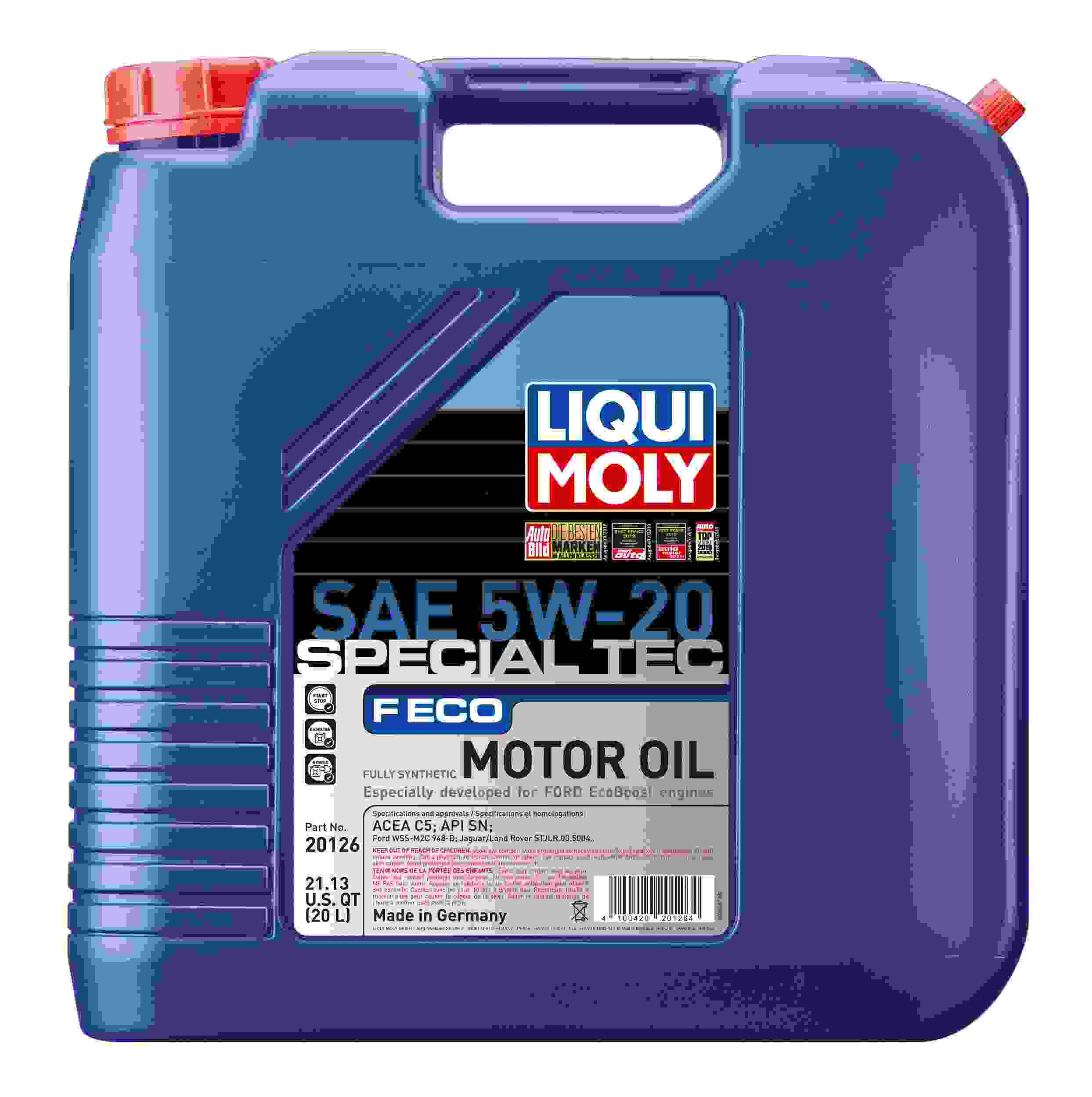 LIQUI MOLY 20L Special Tec F ECO Motor Oil SAE 5W20 20126
