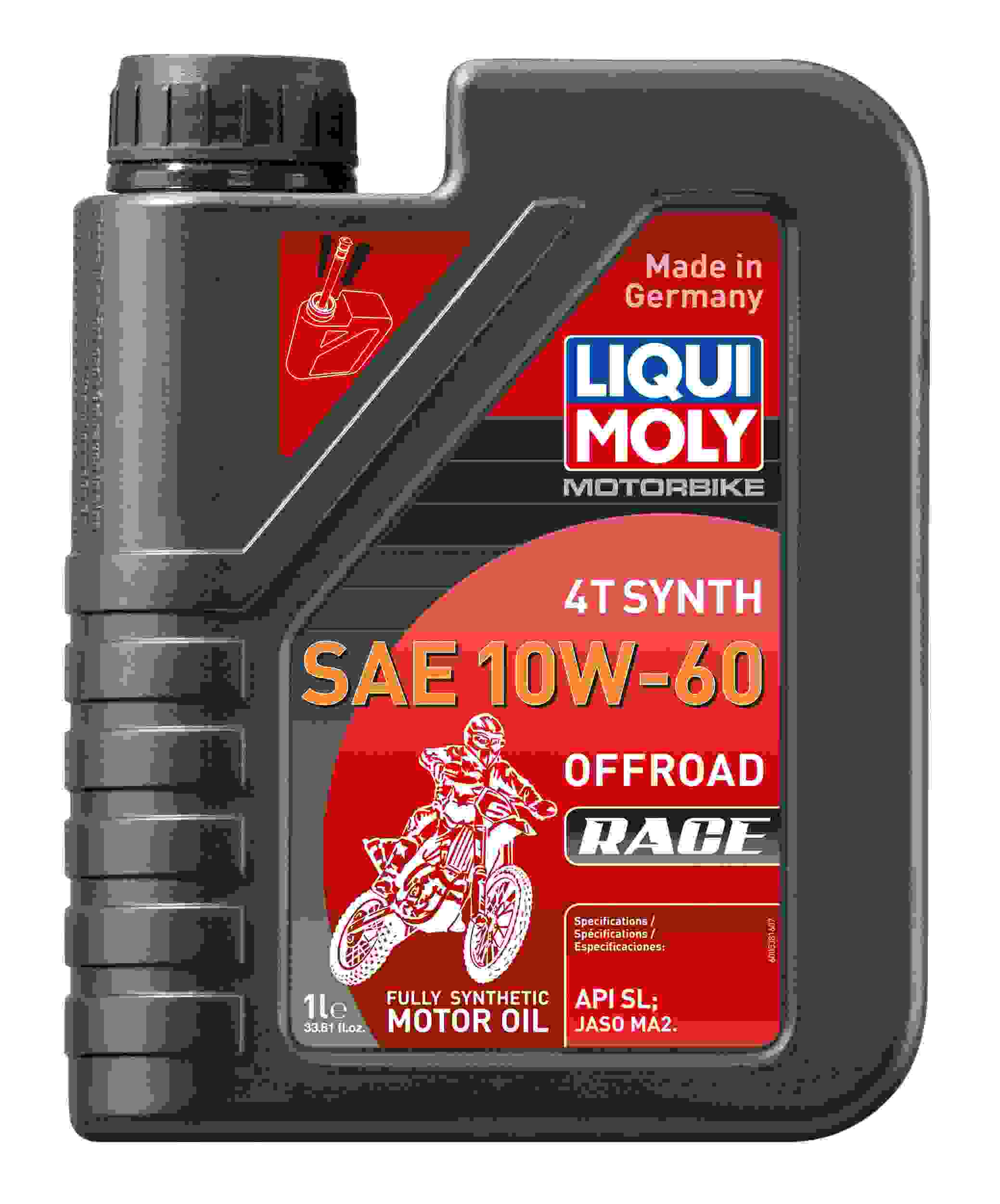 LIQUI MOLY 1L Motorbike 4T Synth SAE 10W60 Offroad Race 20186