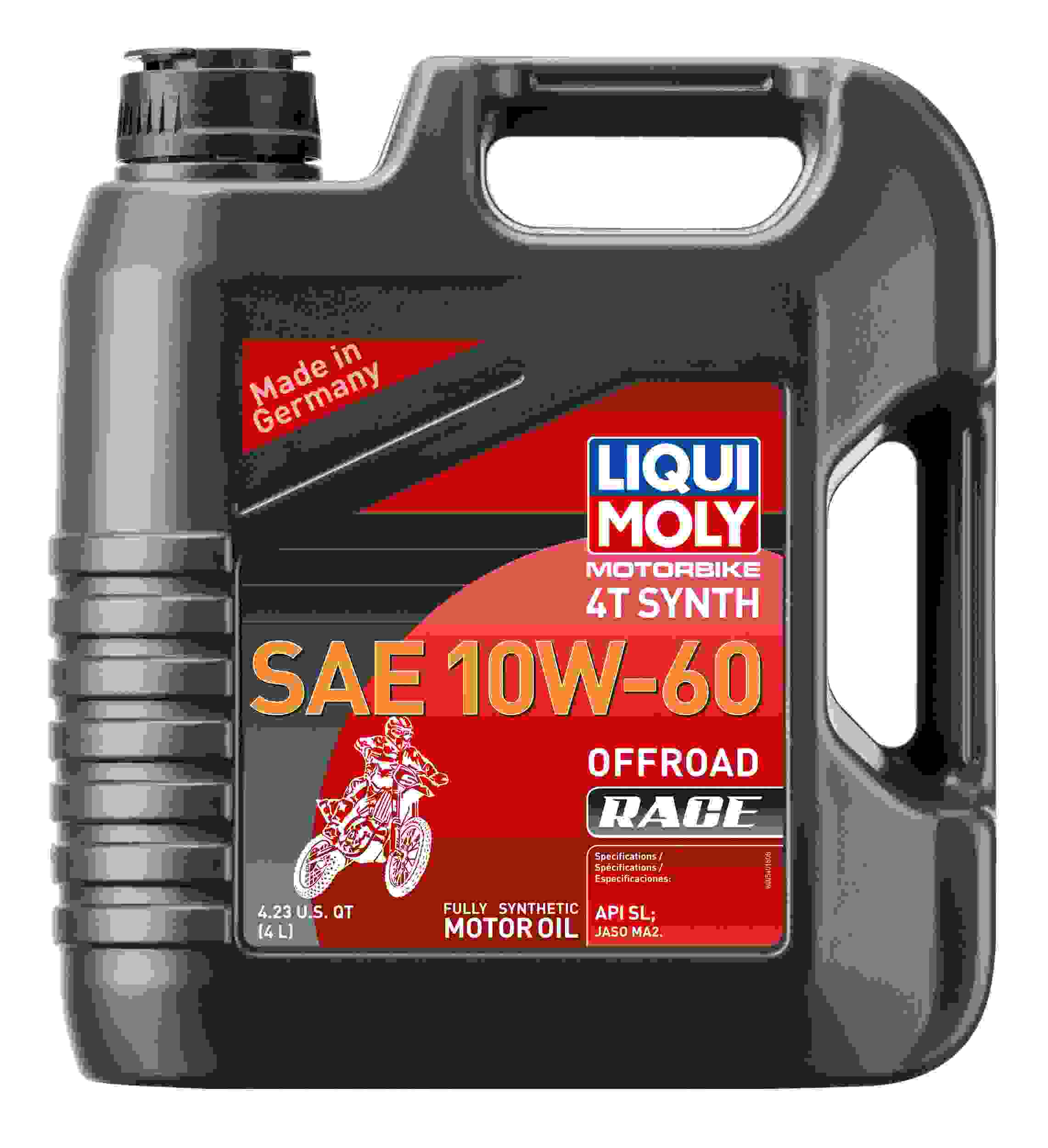 LIQUI MOLY 4L Motorbike 4T Synth SAE 10W60 Offroad Race 20188