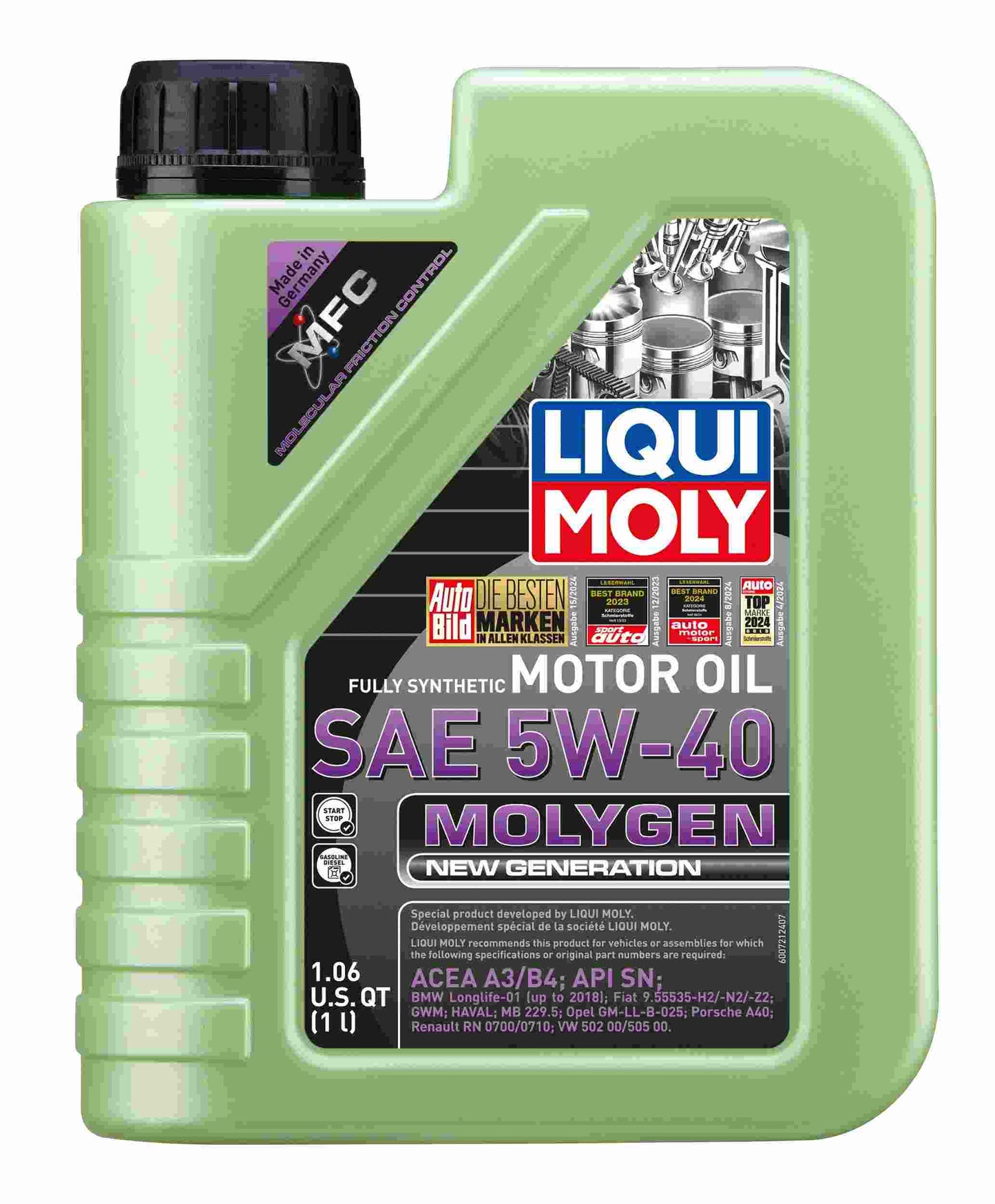 LIQUI MOLY 1L Molygen New Generation Motor Oil 5W40 20230