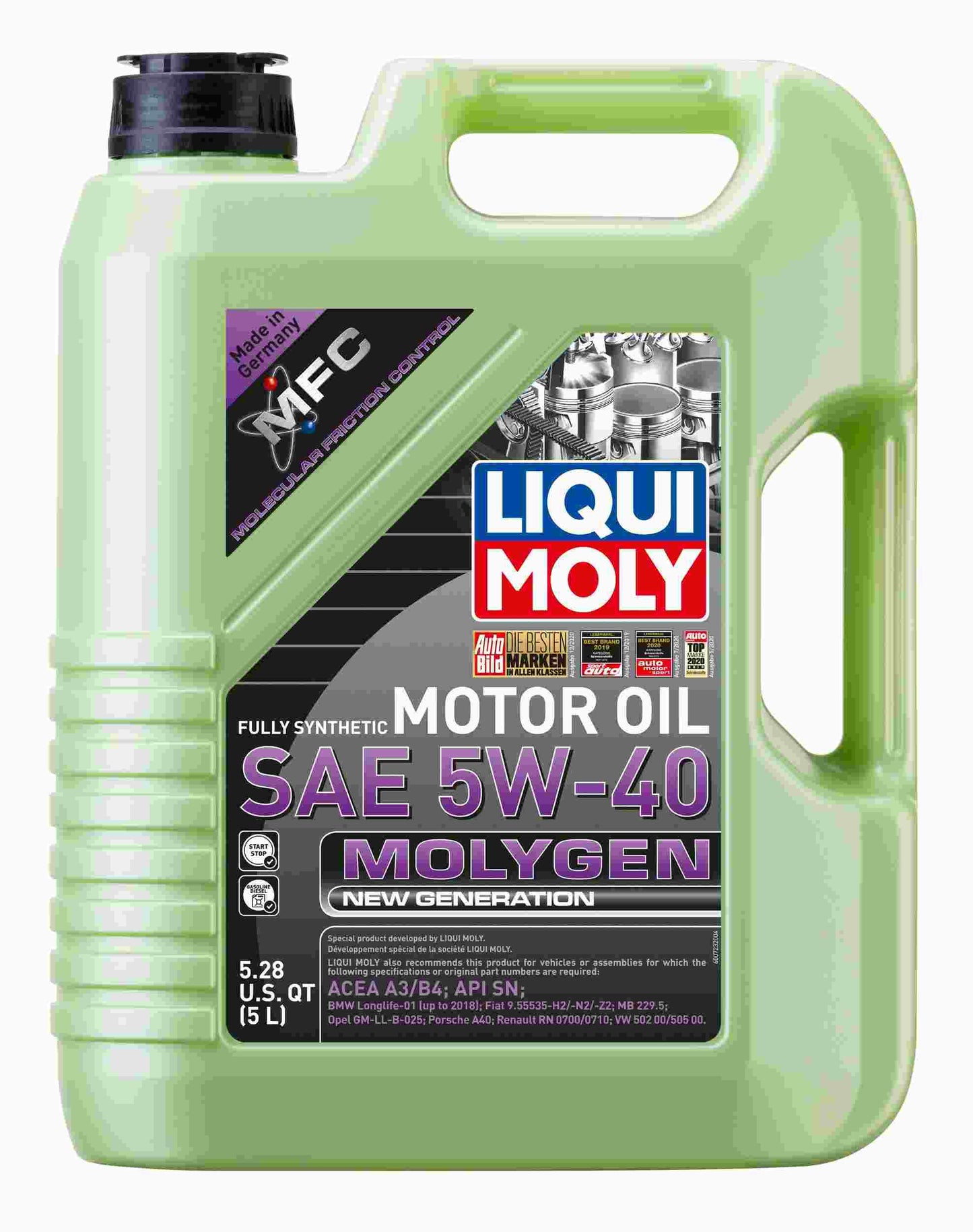LIQUI MOLY 5L Molygen New Generation Motor Oil 5W40 20232