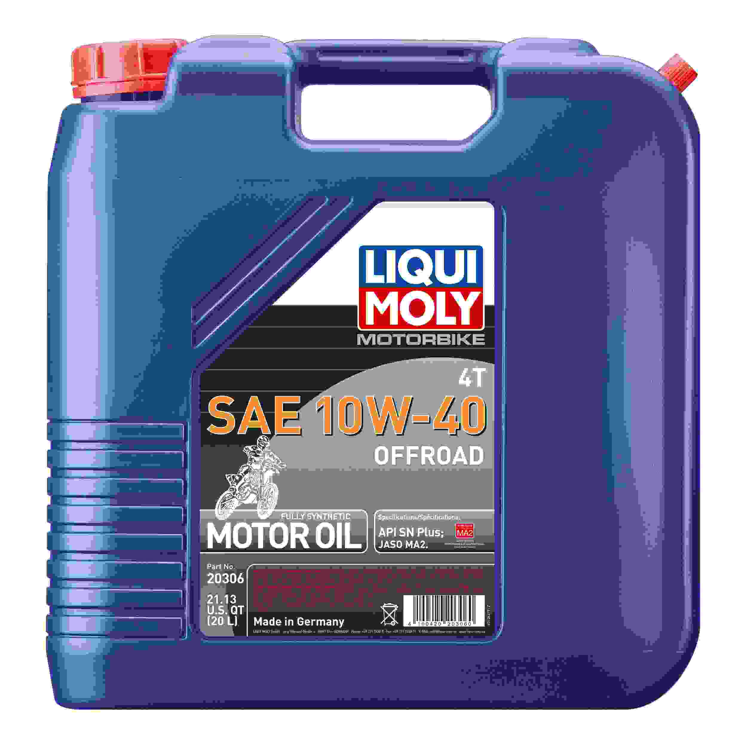LIQUI MOLY 20L Motorbike 4T SAE 10W40 Offroad 20306