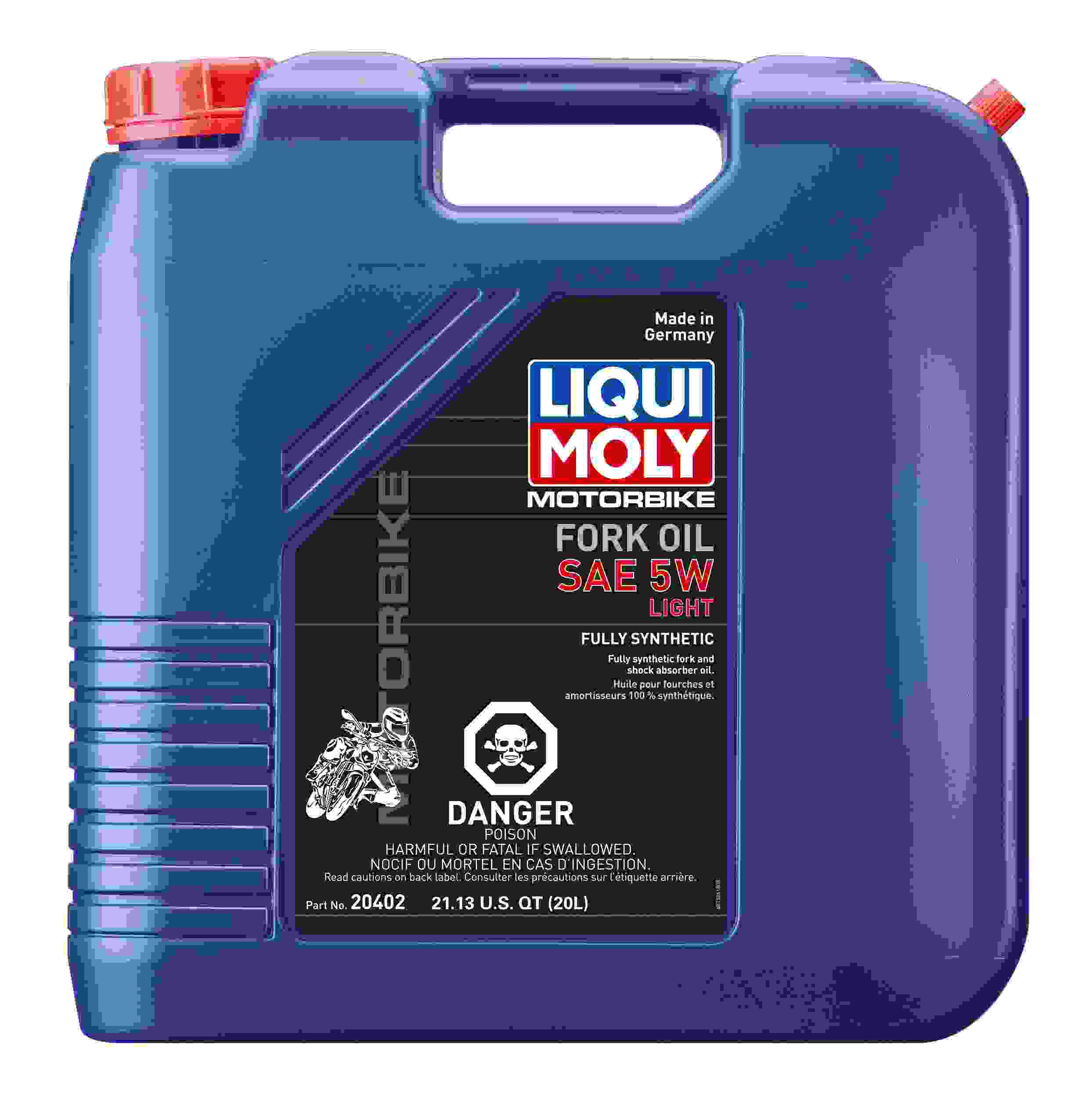 LIQUI MOLY 20L Motorbike Fork Oil SAE 5W Light 20402