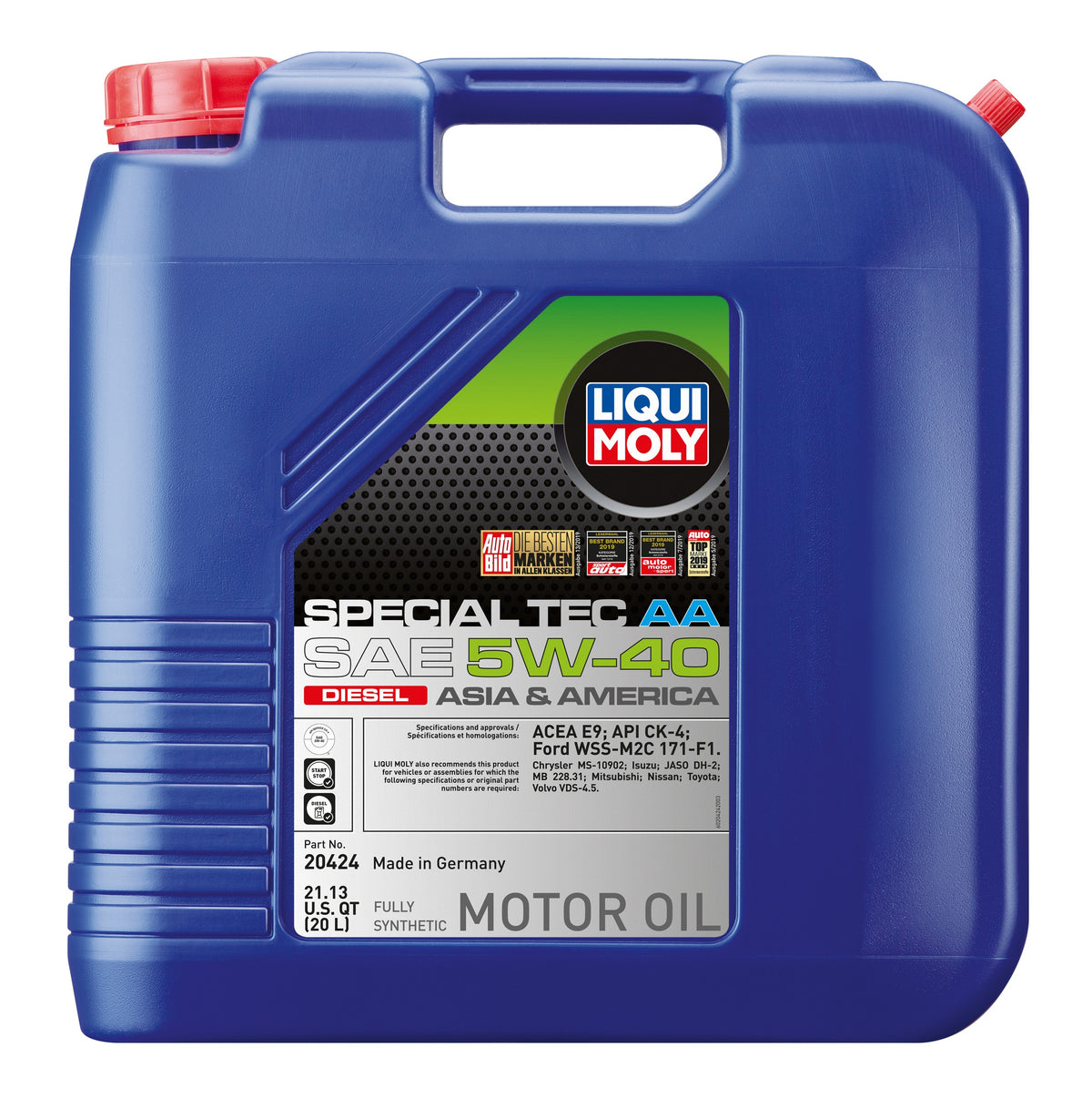 LIQUI MOLY 20L Special Tec AA Motor Oil SAE 5W40 Diesel 20424