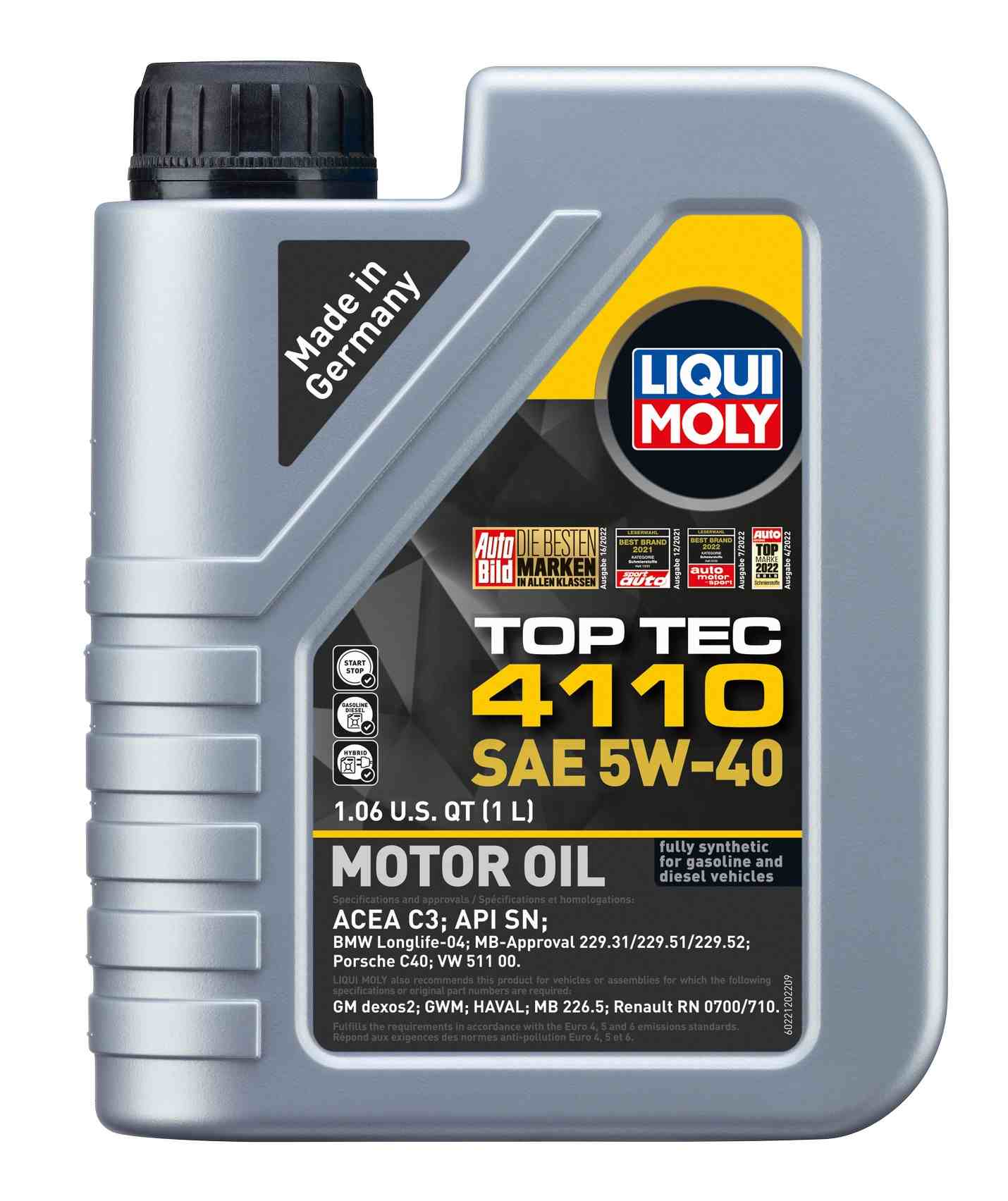 LIQUI MOLY 1L Top Tec 4110 Motor Oil 5W-40 22120