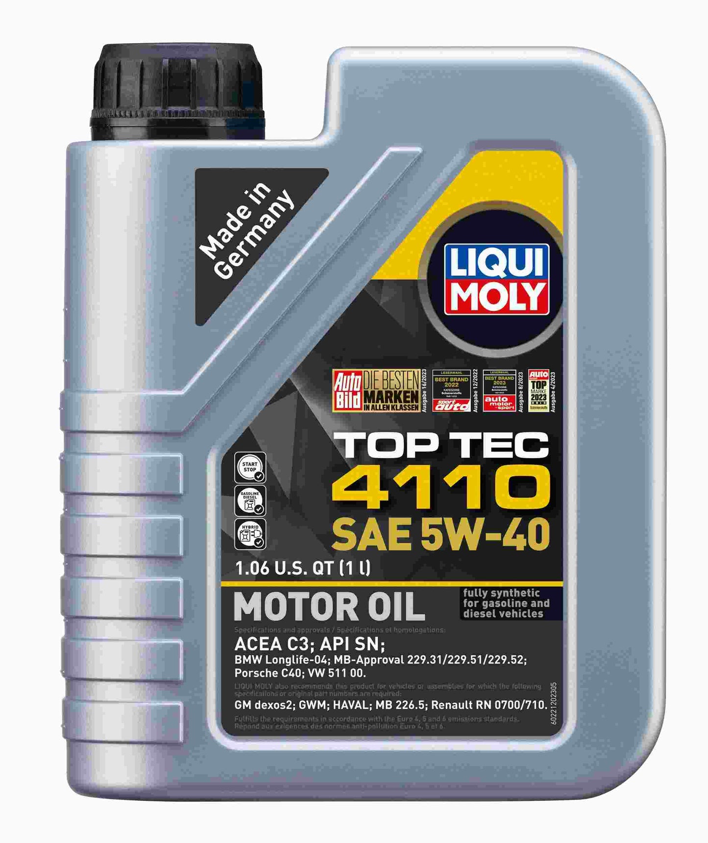 LIQUI MOLY 1L Top Tec 4110 Motor Oil SAE 5W40 22120