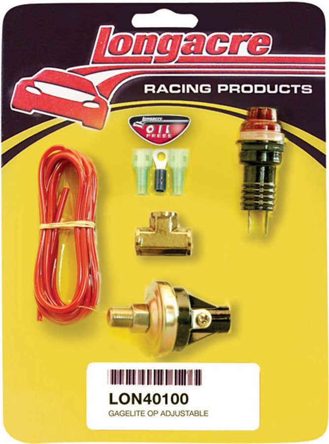 Longacre Gagelite Kit O/P 1/8in. NPT 15-50psi Gauge Components Shift/Warning Lights and Components main image