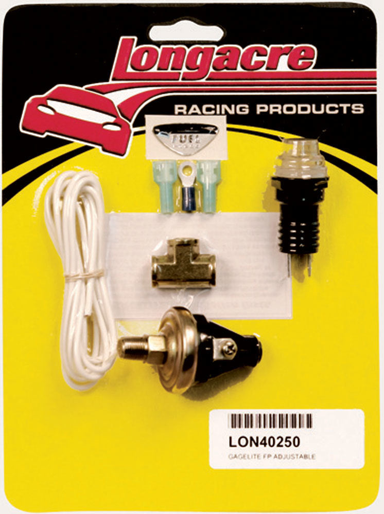 Longacre Gagelite Kit F/P 1/8in. NPT 2-7psi Gauge Components Shift/Warning Lights and Components main image