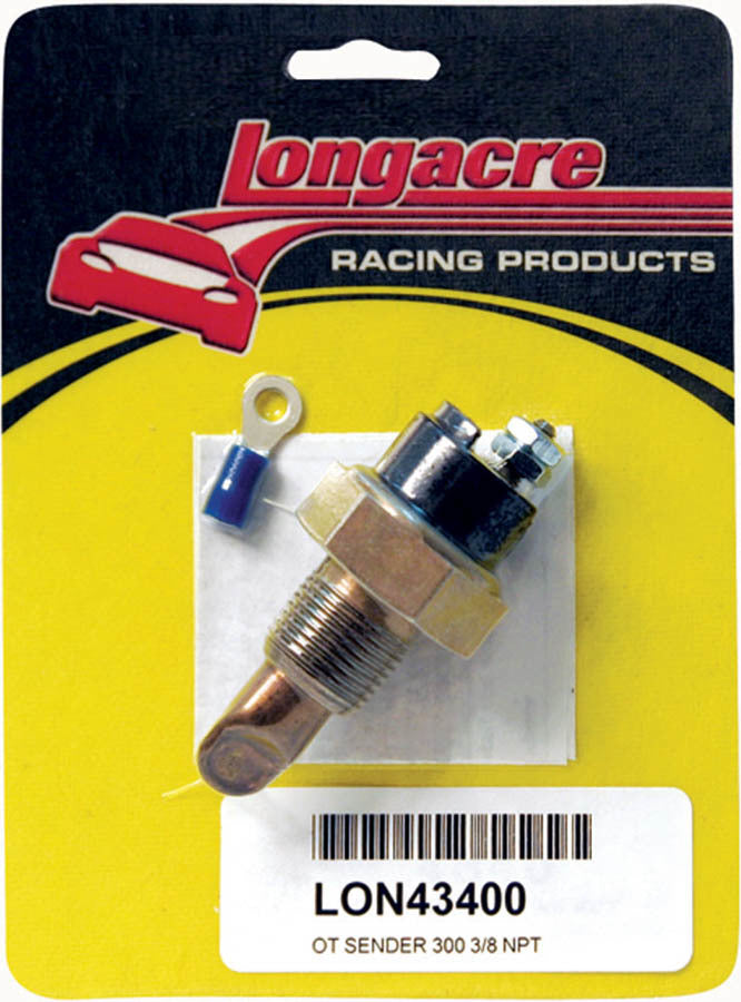 Longacre Oil Temp Sender 3/8in. NPT 300 Deg Wiring Components Electrical Switches and Components main image