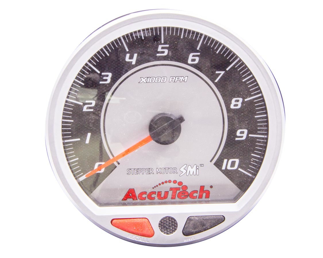 Longacre Tach 4-1/2in AccuTech Stepper Motor Silver Individual Gauges Analog Gauges main image