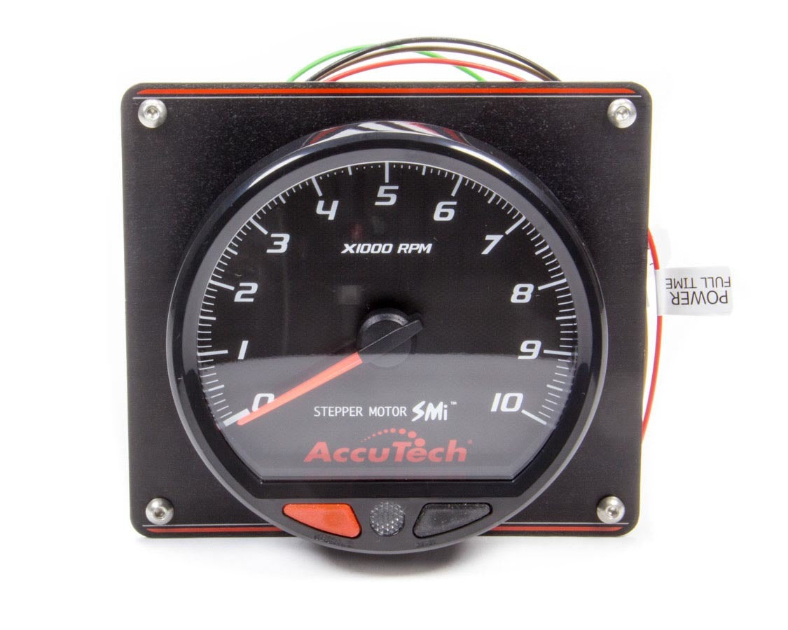 Longacre SMI Tach Black Tach 4.5 in w/Black Panel Individual Gauges Analog Gauges main image