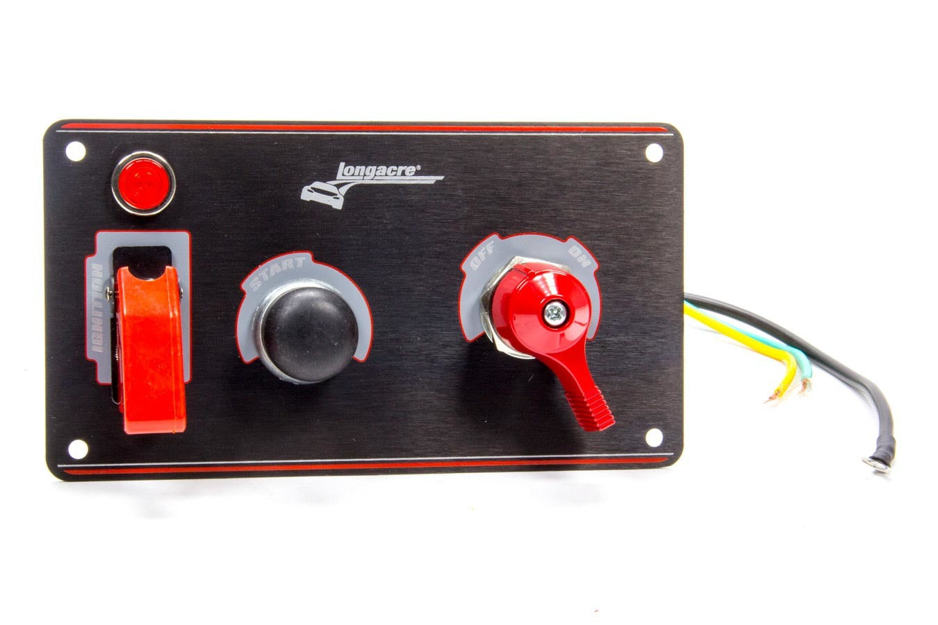 Longacre Ignition Panel Black w/Batt Disconnect Wiring Components Electrical Switch Panels and Components main image