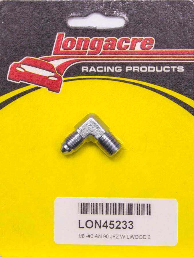 Longacre Brake Fitting #3 90 1/8NPT Fittings and Plugs AN-NPT Fittings and Components main image