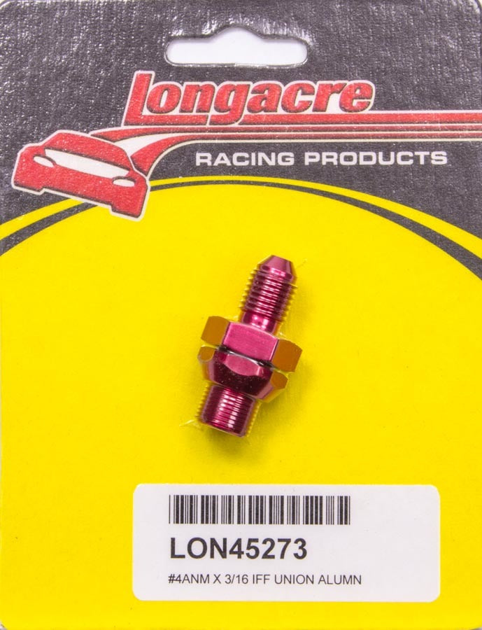 Longacre Brake Fitting #4-3/16in Bulkhead Fittings and Plugs AN-NPT Fittings and Components main image