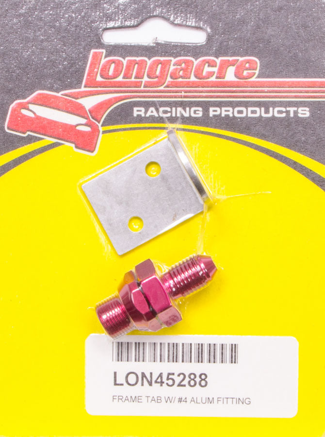 Longacre Brake Fitting w/Tab #4-3/16in Bulkhead Fittings and Plugs AN-NPT Fittings and Components main image