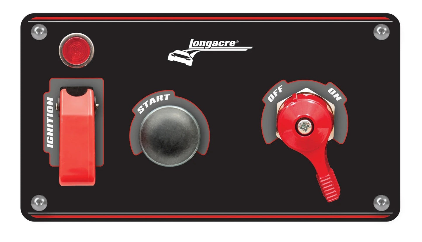 LONGACRE Ignition Panel Black w/Batt Disconnect Ignitions and Electrical Wiring Components main image