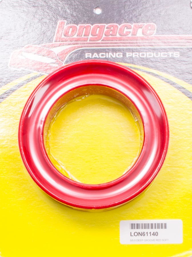 Longacre 5in/5.5in Deep Groove Spring Rubber Red Soft Bushings and Mounts Coil Spring Bushings main image