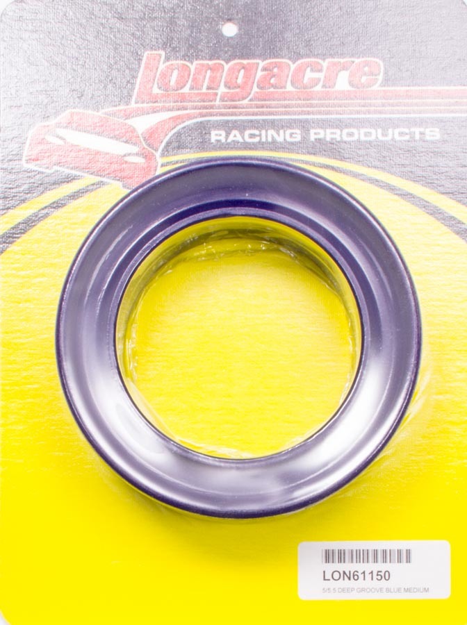Longacre 5in/5.5in Deep Groove Spring Rubber Blue Med Bushings and Mounts Coil Spring Bushings main image