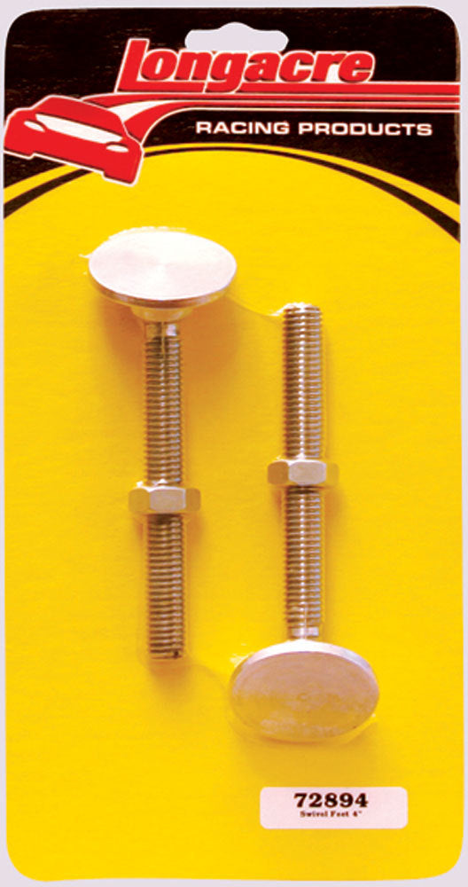 Longacre 4in Swivel Feet -2ea  Suspension Tuning Vehicle Scale Levelers and Roll Off Plates main image