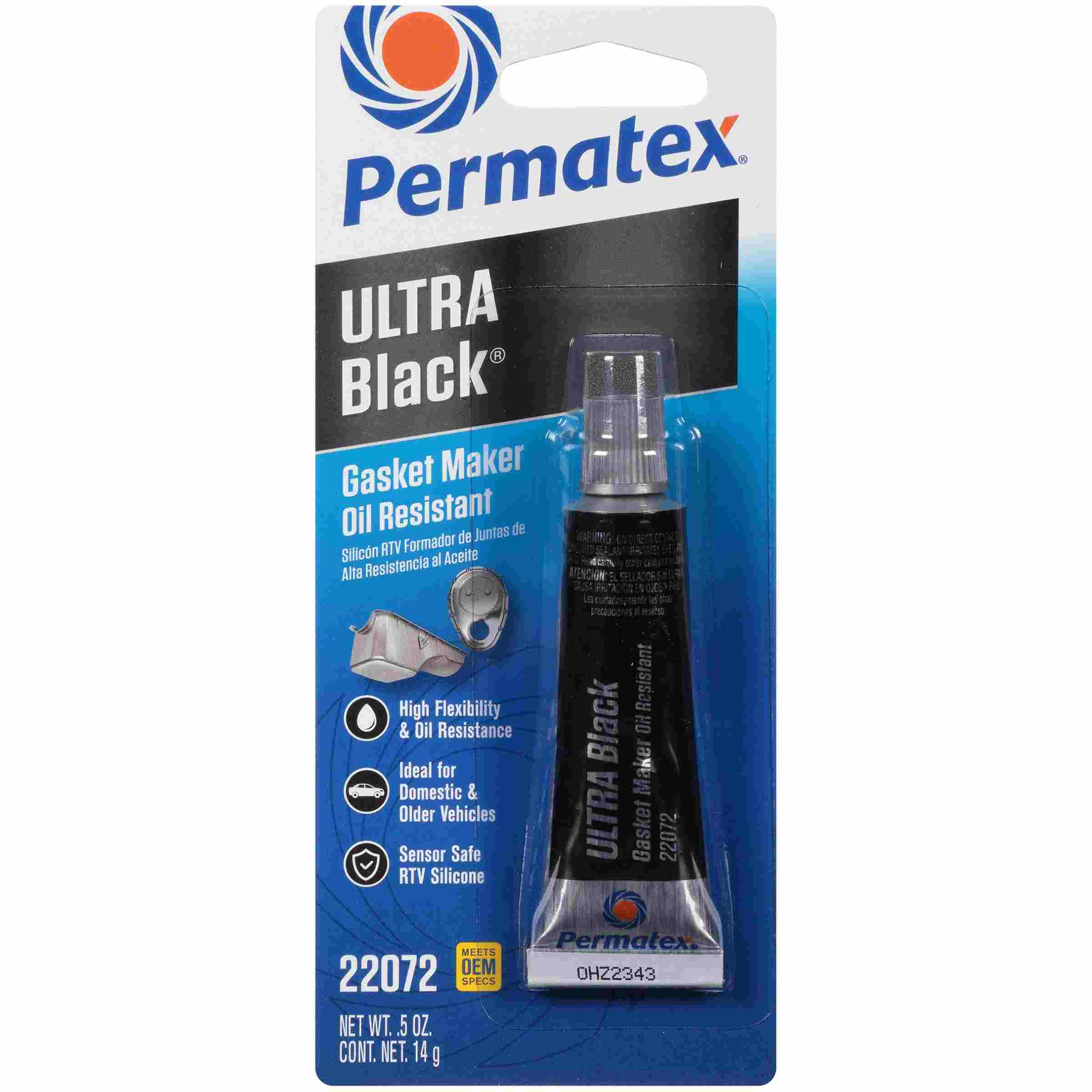 Permatex ULTRA BLACK Maximum Oil Resistance RTV Silicone Gasket Maker