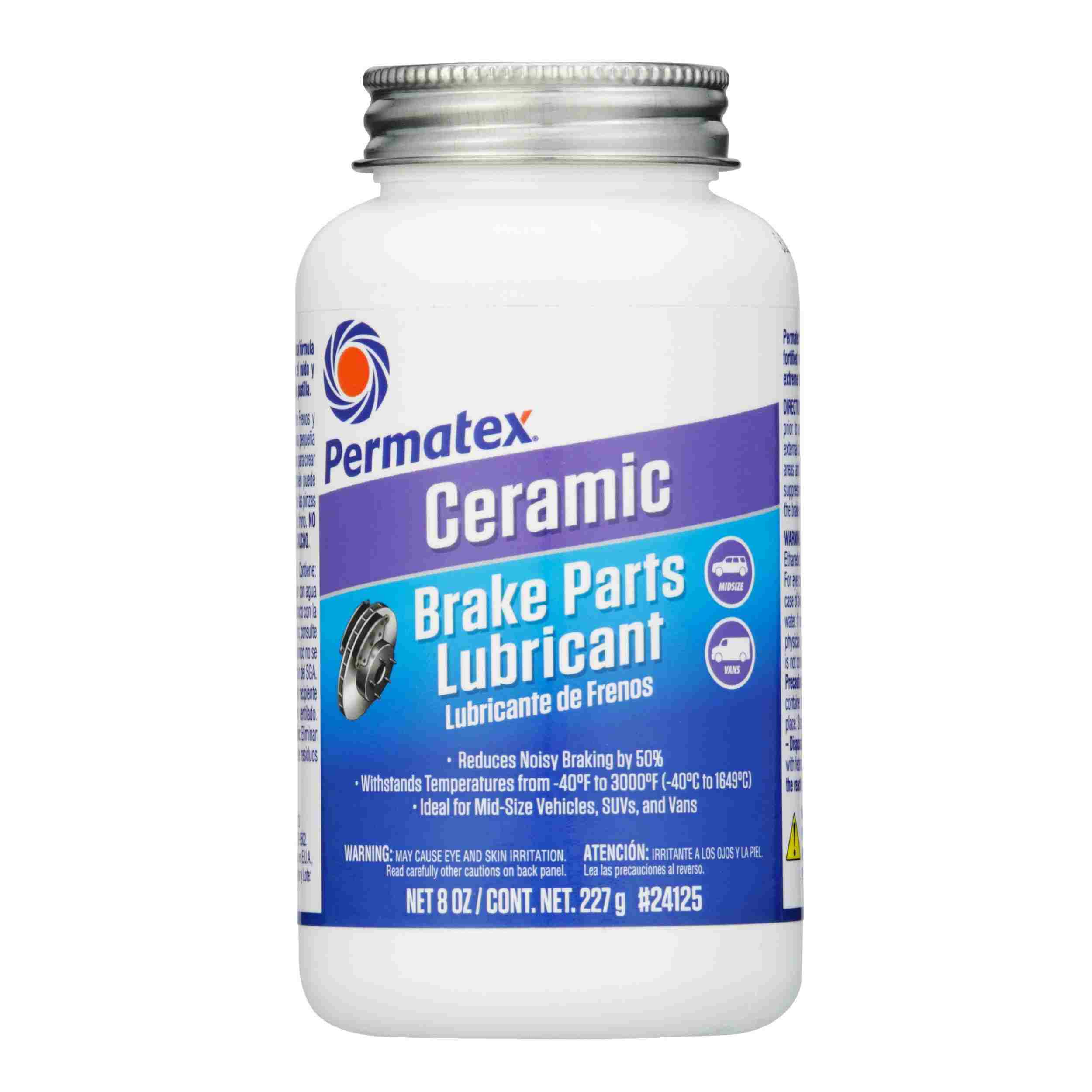 Permatex Extreme Ceramic Brake Lube, 8 oz brush top bottle, Each