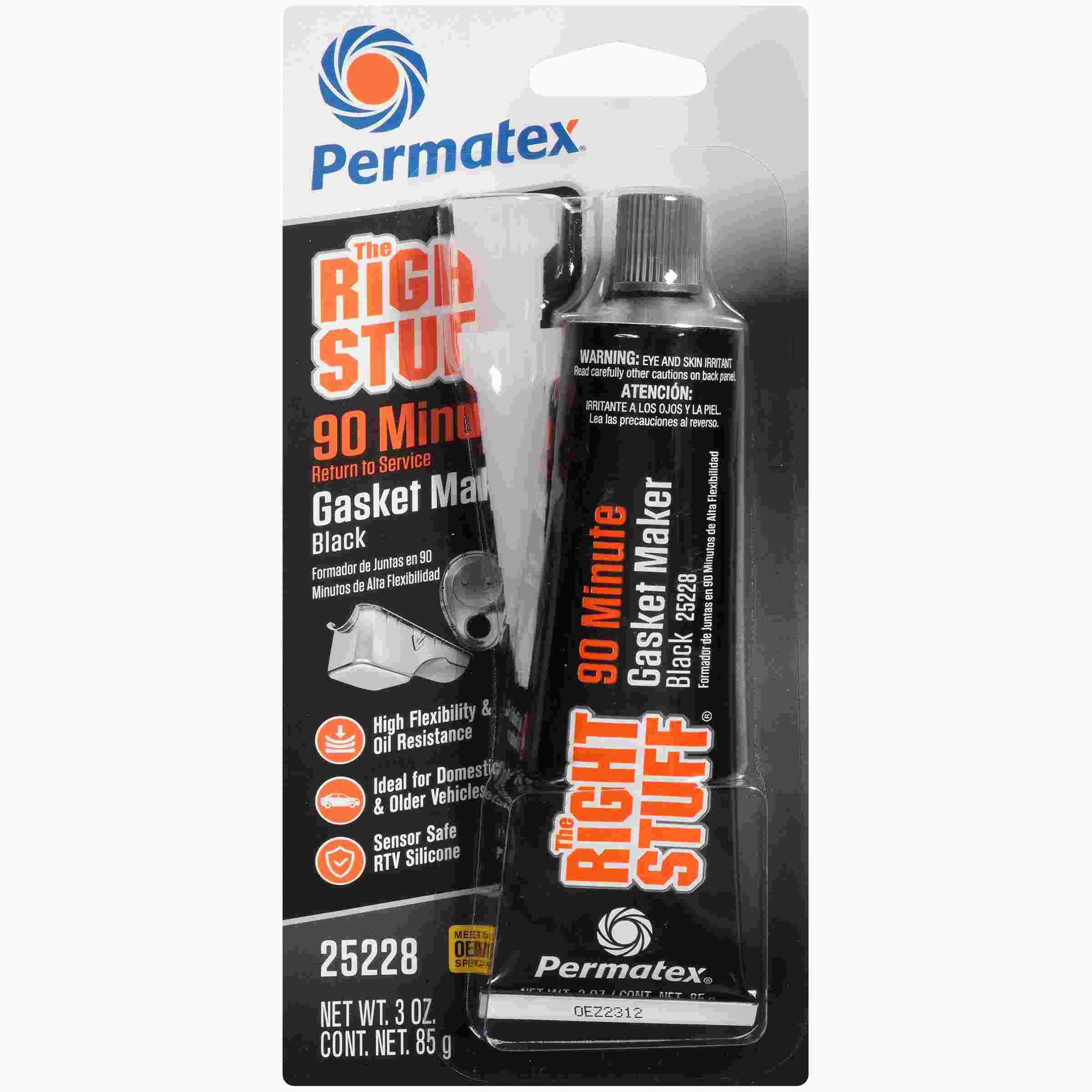 Permatex The Right Stuff 90 Minut e Gasket Maker Black PEX25228