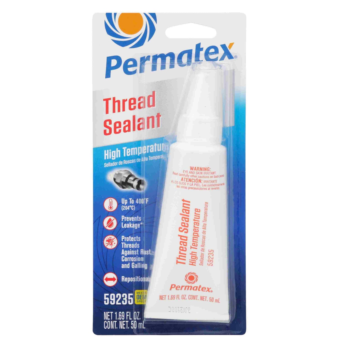 Permatex High Temperature Thread Sealant, 50 mL tube, carded, Each