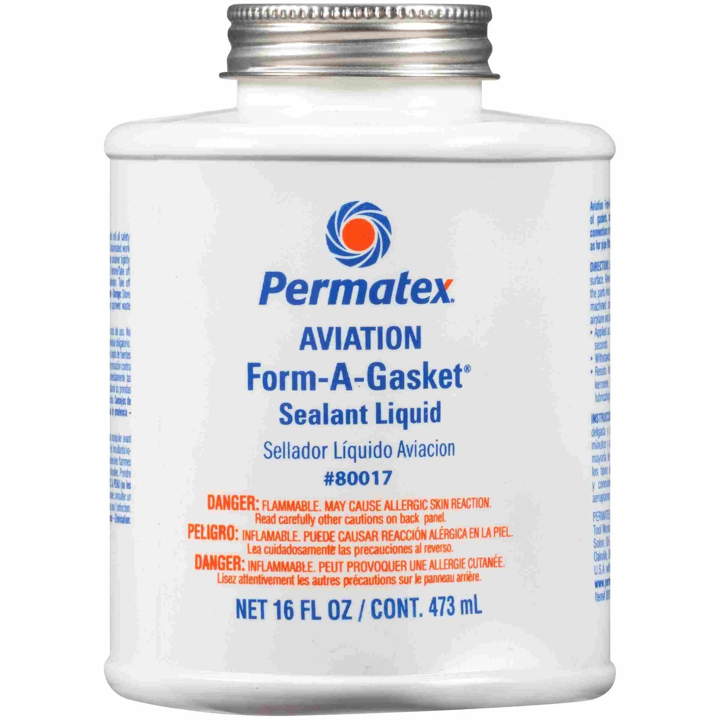 Permatex Aviation FORM-A-GASKET  #3 Sealant, 16 oz bottle, Each